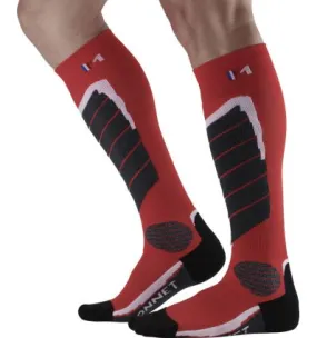 Calze da sci Monnet Access (Rosso)