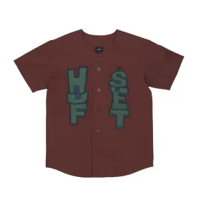 Casacca Bottoni Uomo Team Baseball Jersey Eggplant