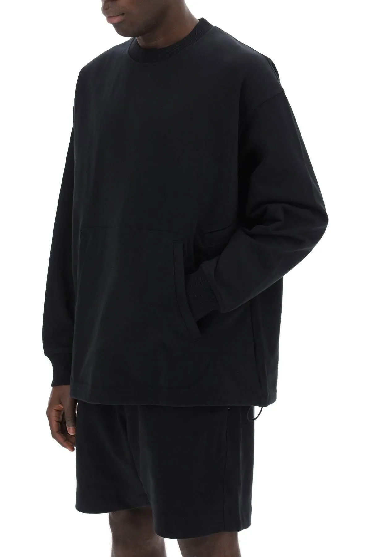Felpa oversize in misto cotone