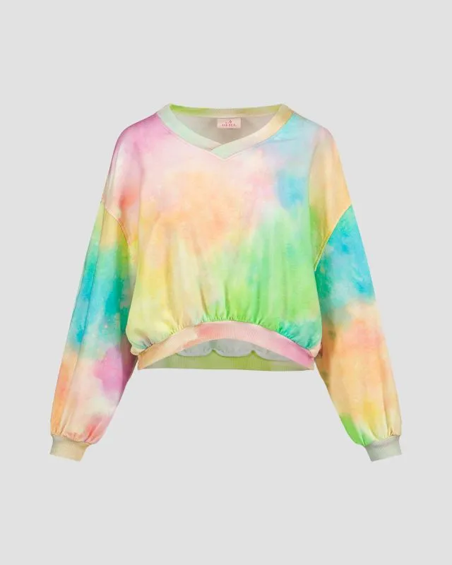 Felpa tie dye da donna Deha