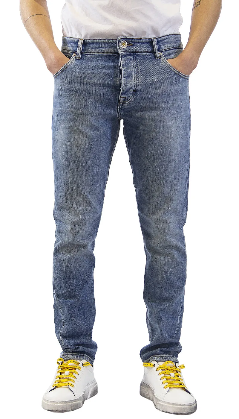 Jeans uomo Gaudì Jeans in denim indaco chiaro. 111GU26044_00