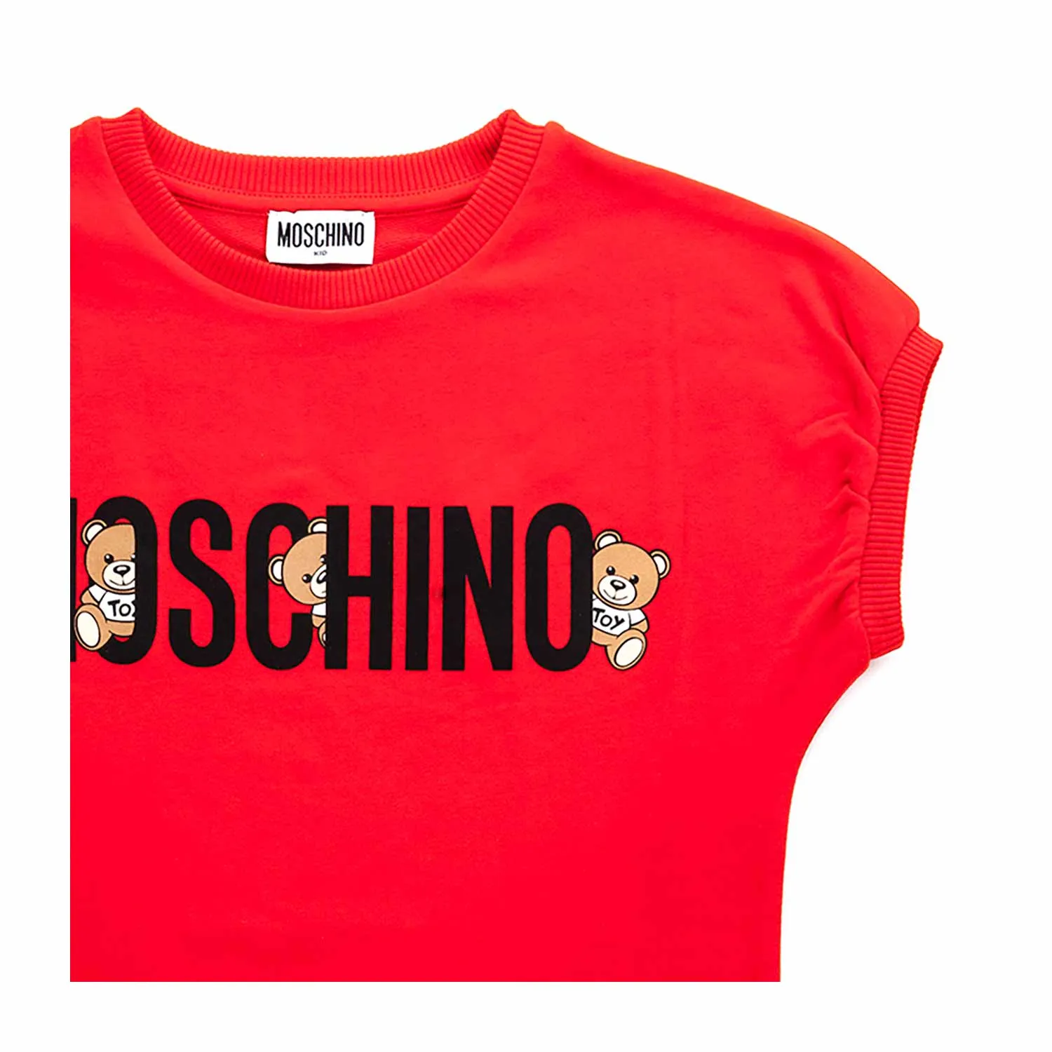 Maxi T-Shirt Rossa Logo Bambina