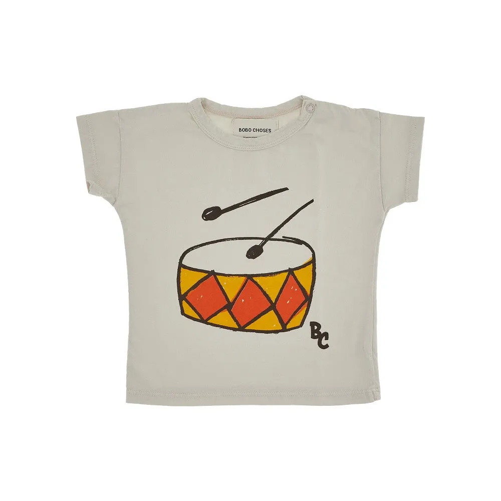 T-shirt con stampa 'Play the Drum'