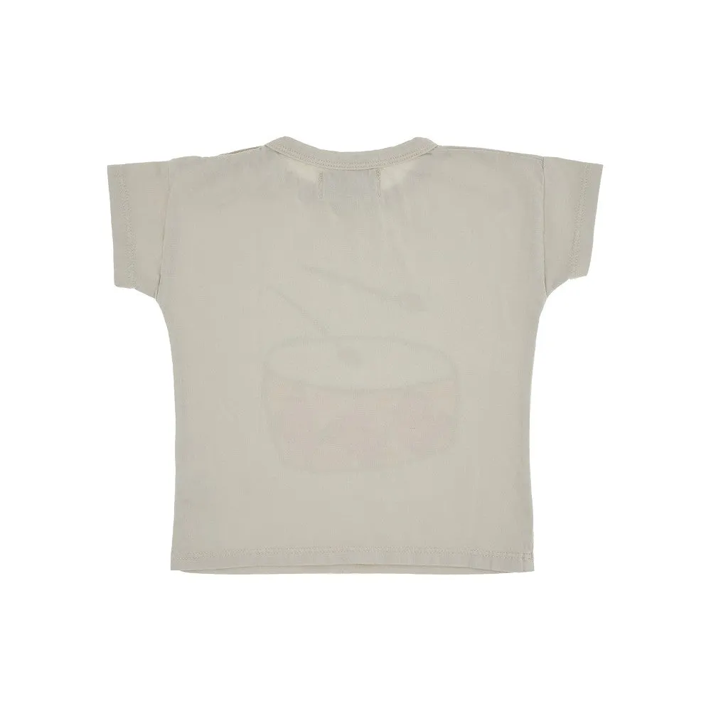 T-shirt con stampa 'Play the Drum'