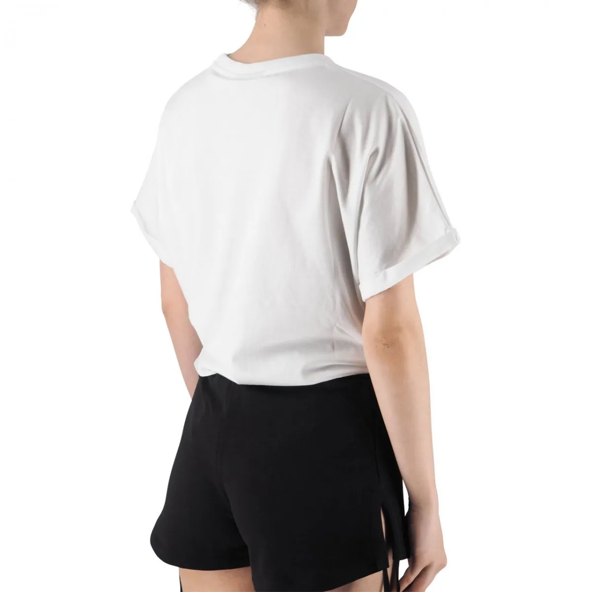 T-Shirt In Jersey Con Nodo Frontale