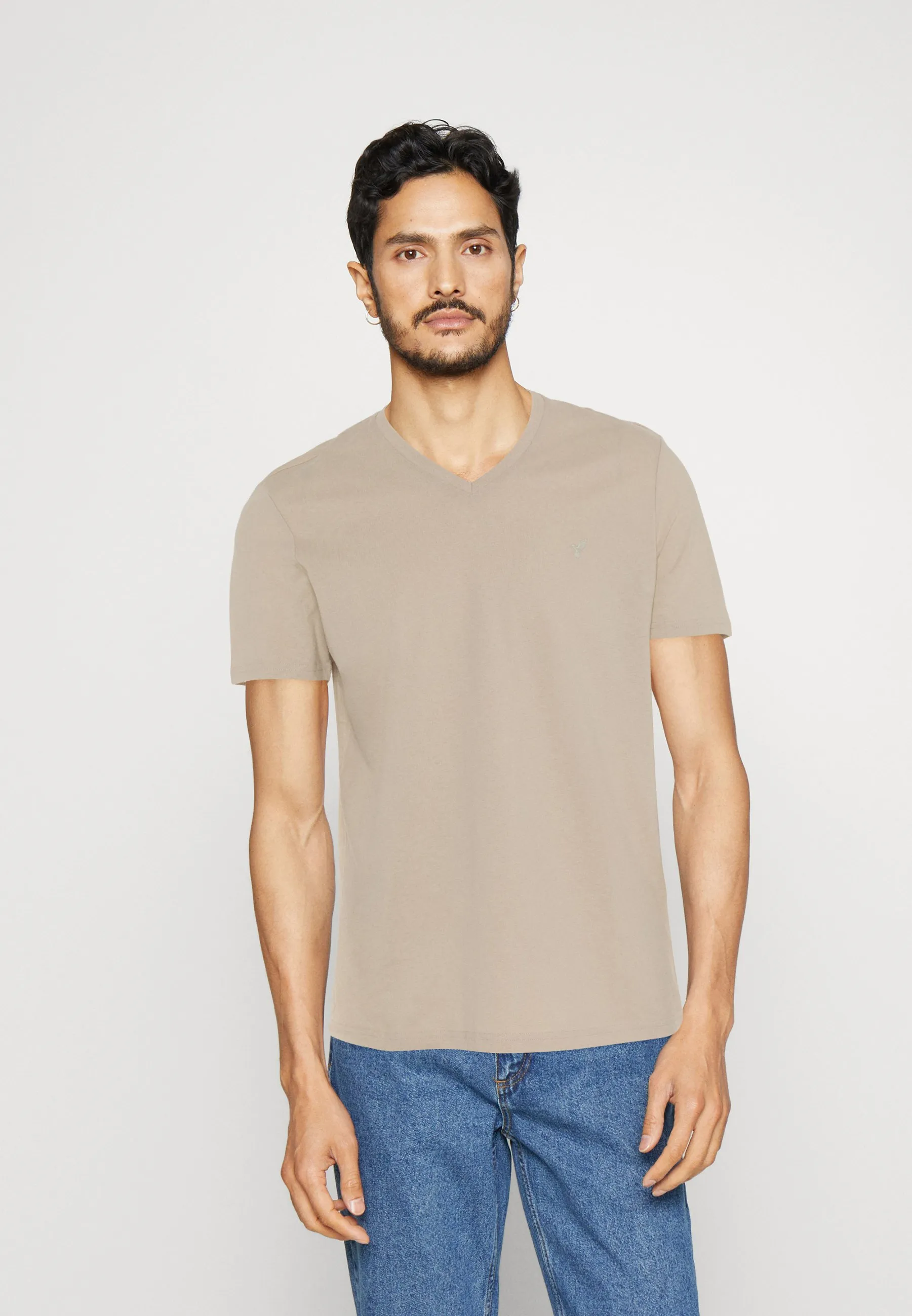 V NECK BIRD TONAL 3 PACK - T-shirt basic